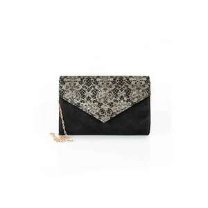 Geanta dama piele - Plic One mic - negru - 22x5x15 cm imagine