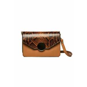 Geanta dama piele - Carmen - coniac - 22x10x15 cm imagine