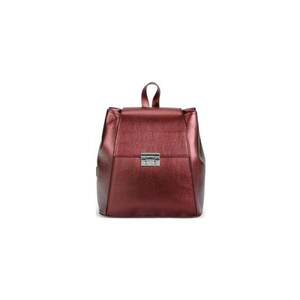 Geanta dama piele - Aamina mica - visiniu - 27x12x27 cm imagine