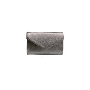 Geanta dama piele - Plic One mic argintiu - 22x5x15 cm imagine