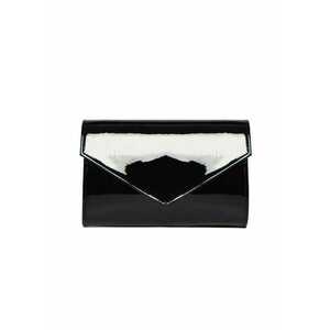 Geanta dama piele - Plic one mic - lac negru - 22x5x15 cm imagine