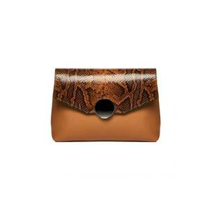 Geanta dama piele - Plic Adriana - coniac - 26x6x18 cm imagine