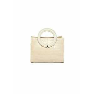 Geanta dama piele - Olivia - bej - 22x10x17 cm imagine