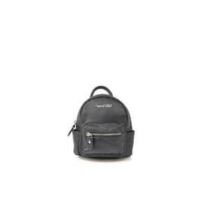 Rucsac dama piele - Rucsac 3 mic - negru - 16 x 12 x 17 cm imagine