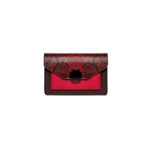 Geanta dama piele - Ivona - rosu - 26x7x18 cm imagine