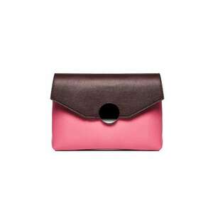 Geanta dama piele - Plic Adriana - visiniu roz - 32x5x24 cm imagine