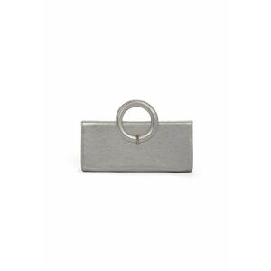 Geanta dama piele - Nancy - argintiu - 34 x 5 x 15 cm imagine