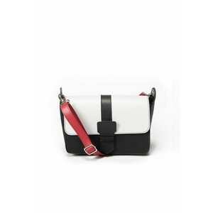 Geanta dama piele - Adora - alb - 27x14x18 cm imagine