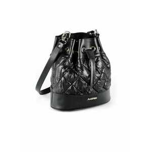 Geanta dama piele - Saculet mic matlasat - negru - 33x12x32 cm imagine