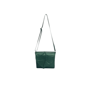 Geanta dama piele - Francine - 23x5x21 - Verde imagine