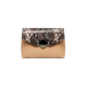 Geanta dama piele - Plic Adriana - 26x6x18 - Cappuccino imagine