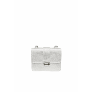 Geanta dama piele - Divya - 19x6x16 - Argintiu imagine