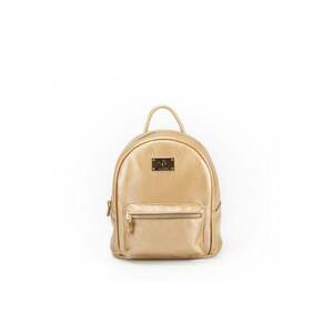 Geanta dama piele - Rucsac 3 mijlociu - 23x13x23 - Auriu imagine