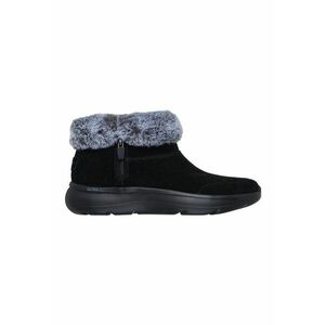 Ghete din piele intoarsa cu blana sintetica On The Go Encore - Negru imagine