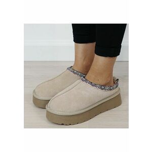 Papuci bej cu model traditional W5886 116 18301 - Bej imagine