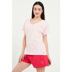 - Tricou dama cu maneca scurta ( Material: Bumbac -BARLEY PINK imagine