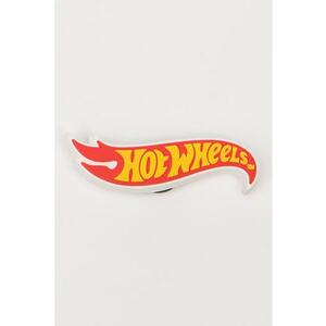 Talisman pentru saboti Jibbitz Hot Wheels - Galben deschis/Rosu vermillion imagine