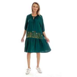 Rochie Dama - Boho Style - cu Pictura Realizata Manual V351 imagine