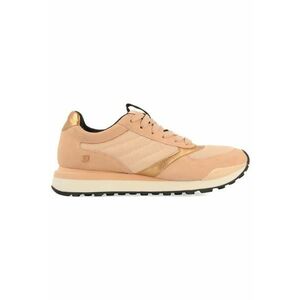 Pantofi sport cu insertii de piele intoarsa - Portocaliu persan imagine