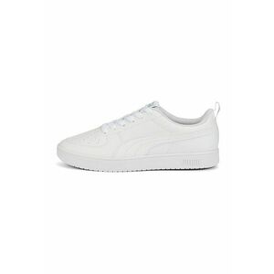 Pantofi sport unisex low-top de piele ecologica Rickie - Alb murdar imagine
