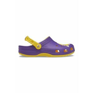 Saboti slingback cu imprimeu - Galben/Ametist imagine