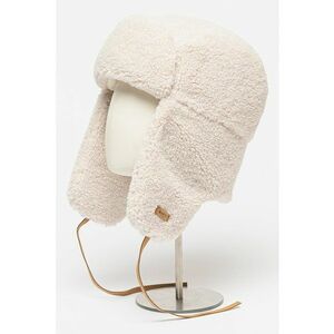 Palarie ushanka de blana sintetica Lucerne - Alb murdar imagine