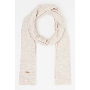 Fular tricotat cu terminatii striate Witzia - Crem imagine