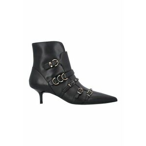 Botine de piele si piele ecologica - Negru imagine