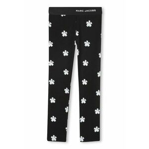 Pantaloni regular-fit cu design floral - Negru imagine