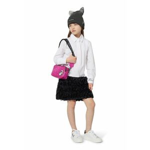 Rochie cu aspect 2-in-1 - Negru/Alb optic imagine