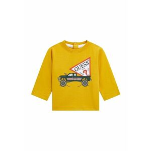Bluza de trening cu imprimeu logo si grafic - Alb/Galben sofran/Gri inchis imagine