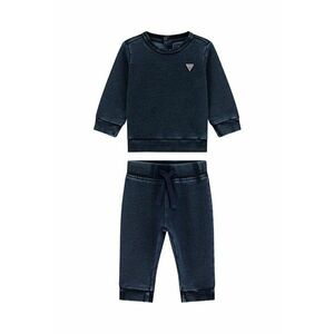 Set de bluza cu logo metalic si pantaloni - 2 Piese - Albastru ultramarin imagine
