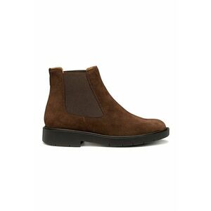 Ghete Chelsea de piele intoarsa - Maro inchis imagine