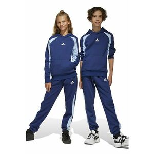 Pantaloni de trening cu insertii contrastante - Albastru inchis/Albastru deschis imagine