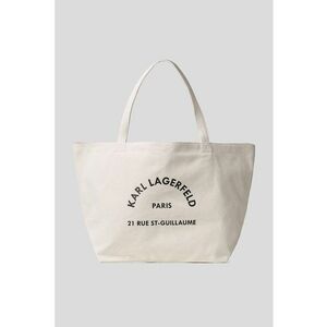 Geanta shopper de panza cu buzunar interior - Alb fildes imagine