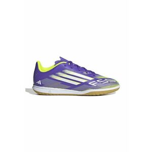 Pantofi de piele ecologica - pentru fotbal F50 Club - Violet/Alb optic/Bej deschis imagine