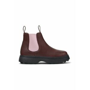 Ghete Chelsea din piele Norte 373 - Visiniu/Roz deschis imagine