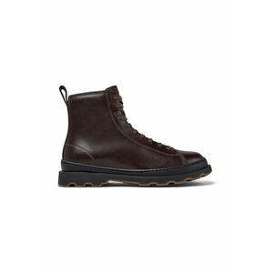 Ghete de piele cu banda pull-on - Maro cognac imagine