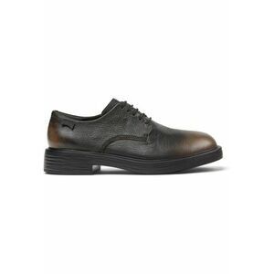 Pantofi de piele cu aspect uzat Verano - Maro inchis/Caramel imagine