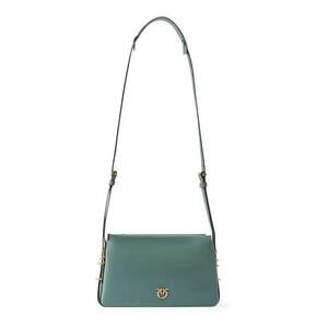 Geanta crossbody de piele Triplet Mini - Verde aquamarin imagine