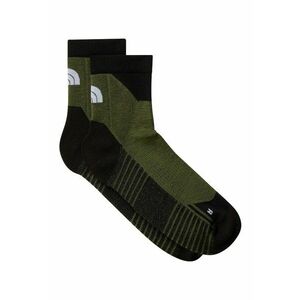 Sosete scurte din amestec de lana pentru drumetii - Negru/Verde masliniu imagine