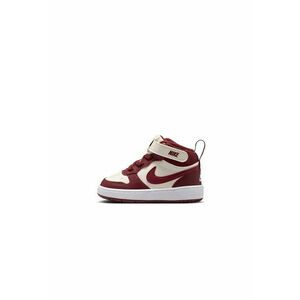 Pantofi sport cu garnituri din piele Court Borough - Visiniu/Alb fildes imagine