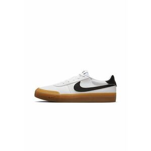 Pantofi sport low-cut din piele ecologica Court - Negru stins/Alb optic imagine