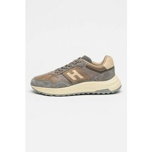 Pantofi sport cu logo Hyperlight - Maro taupe/Crem/Gri inchis imagine