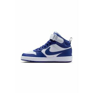 Pantofi sport mid-high cu insertii de piele Court Borough 2 - Albastru royal/Alb murdar imagine