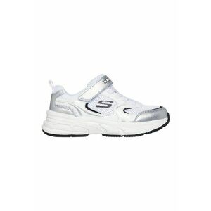 Pantofi sport Retro-Graph cu strat exterior de plasa si piele ecologica - Negru/Alb optic/Argintiu imagine
