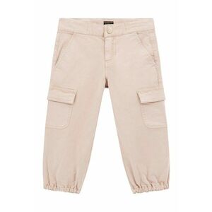 Pantaloni cargo cu mansete elastice - Bej deschis imagine