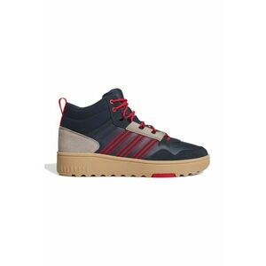 Pantofi sport mid-cut cu insertii de piele intoarsa Hoops 4.0 - Rosu/Bej/Bleumarin imagine