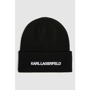 Caciula cu broderie logo - Negru/Alb optic imagine