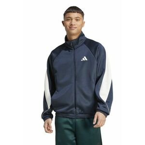 Bluza de trening cu fermoar si guler rigid Stadium - Alb/Gri carbune imagine